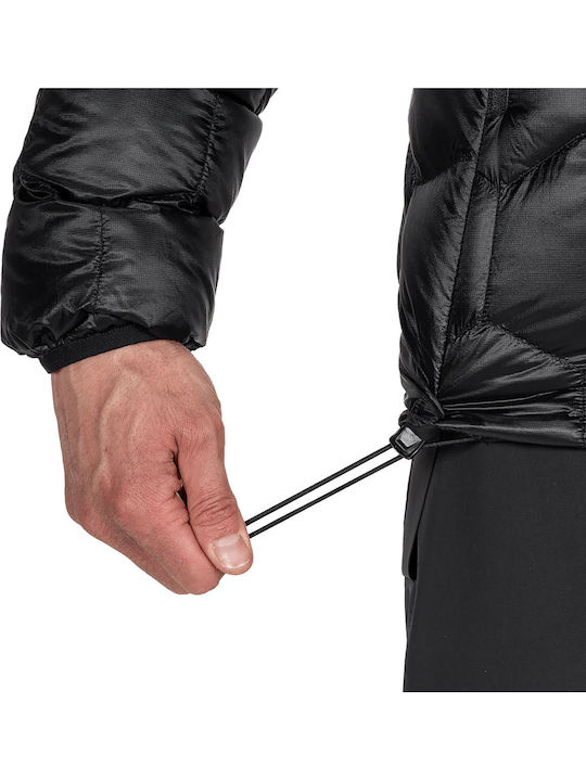 Geacă Matlasată Impermeabilă și Rezistentă la Vânt Neagră