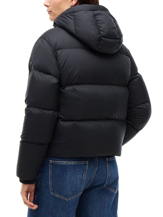 Tommy Hilfiger Дамско Puffer Яке за Зима Черно Tommy Hilfiger Дамско Puffer Яке за Зима Черно