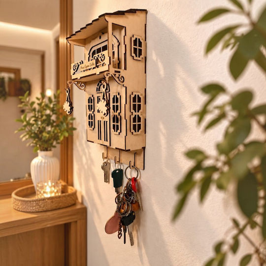 Strawberry 3D Wooden Wall Key Holder 15x8.5x30cm