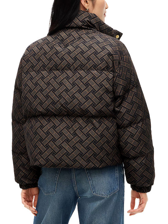 Tommy Hilfiger Monogram Μπουφάν Puffer Καφε- Μαυρο