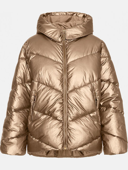 Women's Winter Puffer Jacket Gold
