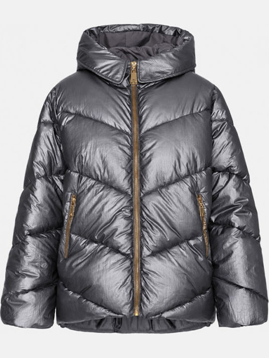 Women's Puffer Jacket for Winter Dark Grey