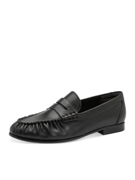 Leather Women's Loafers in Black