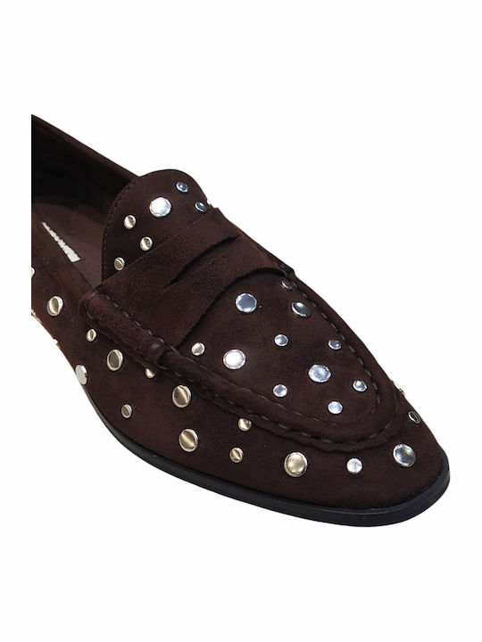 Γυναικεία Loafers σε Καφέ Χρώμα