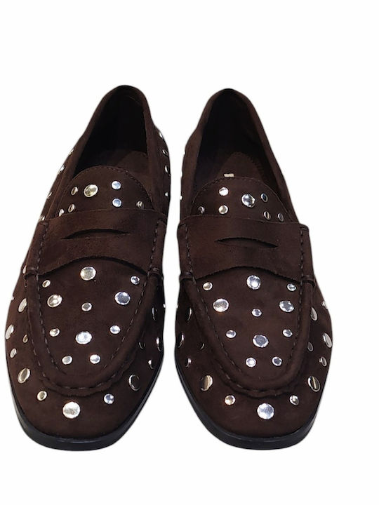 Γυναικεία Loafers σε Καφέ Χρώμα