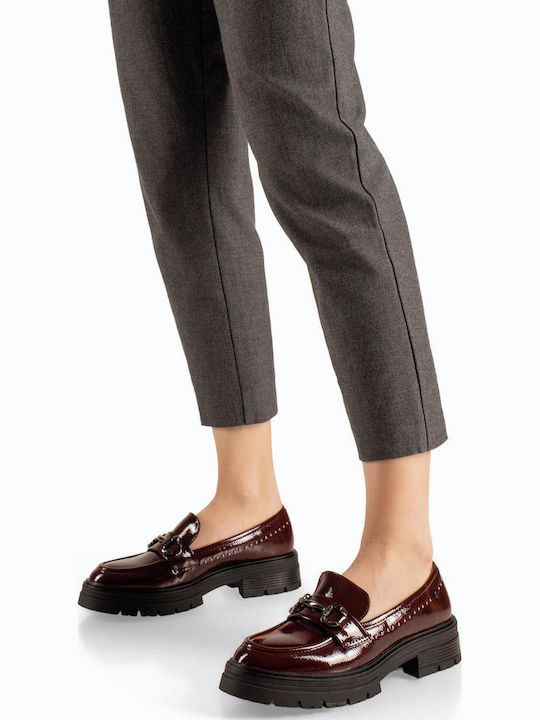 Γυναικεία Loafers σε Μπορντό Χρώμα SD57096