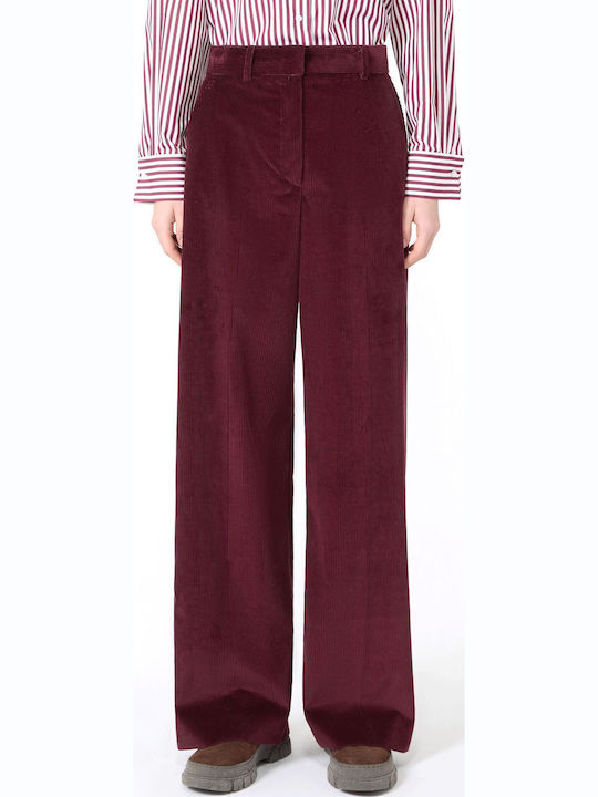 Damen-Cordhose in Bordeaux