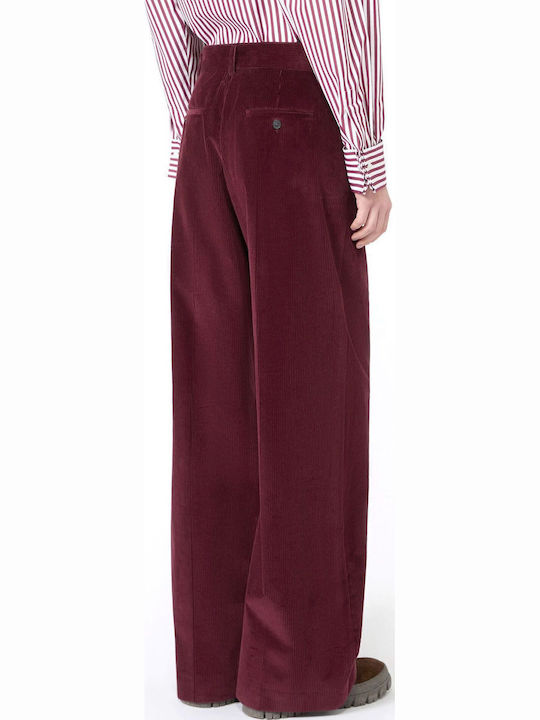 Damen-Cordhose in Bordeaux