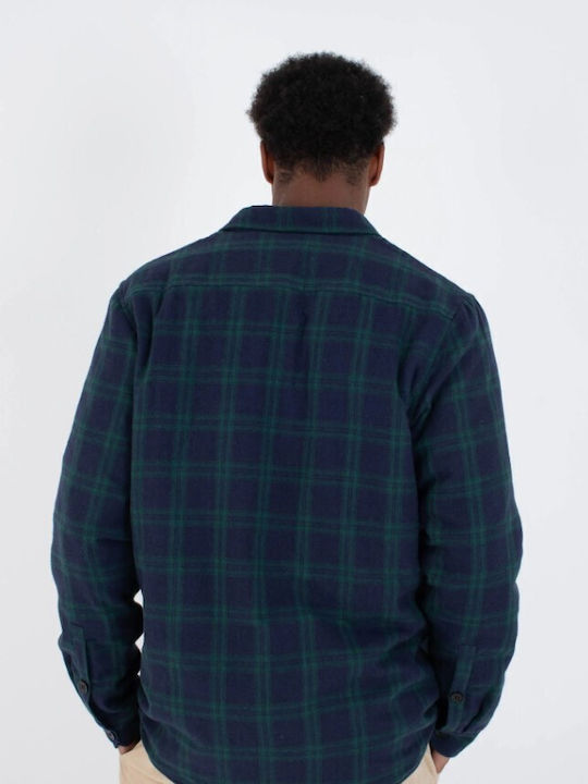 Long Sleeve Blue Flannel Shirt