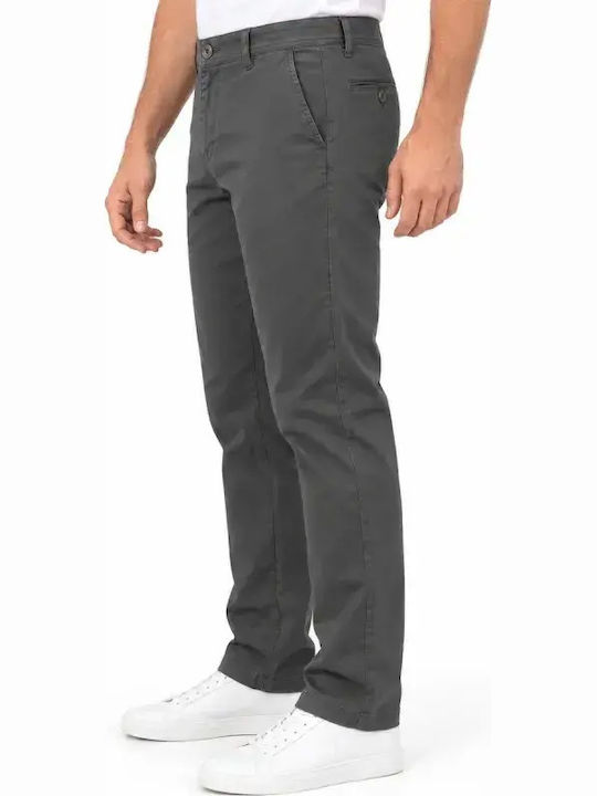 Ανδρικό Παντελόνι Chino Regular Fit Γκρι STEF-410-GREY
