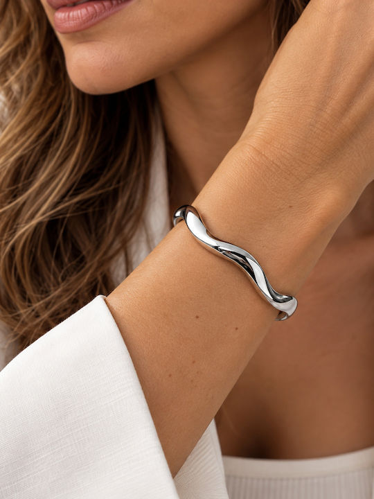 Kingleap Women's Stainless Steel Cuff Bracelet