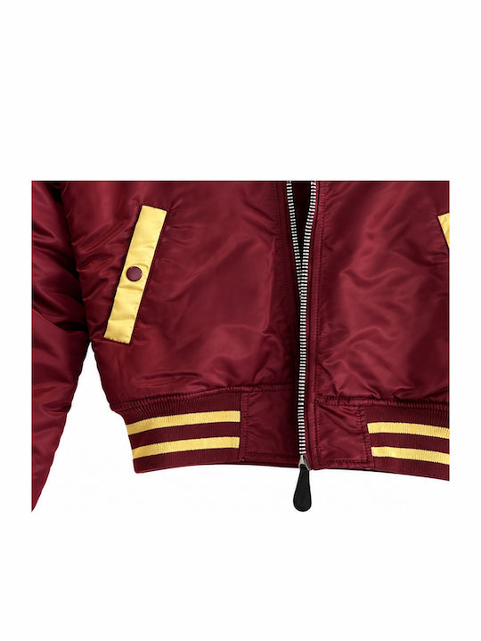 Γυναικείο Μπουφάν για Χειμώνα Burgundy