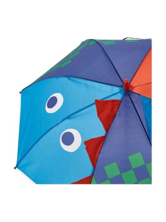 Tuc Tuc Kinderregenschirm mit gebogenem Handgriff, Automatik, Blau