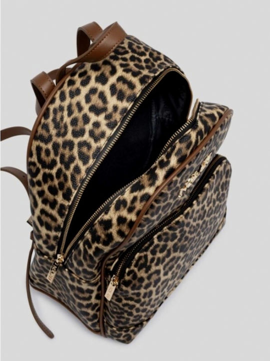 Jordan Damen-Rucksack Braun Leopardmuster