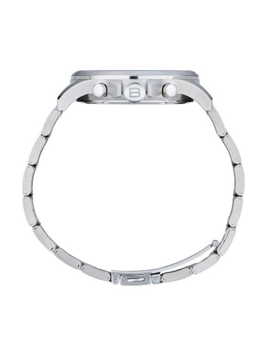 Breil Ceas Bărbătesc Cronograf cu Baterie și Brățară din Oțel Silver Breil Ceas Bărbătesc Cronograf cu Baterie și Brățară din Oțel Silver