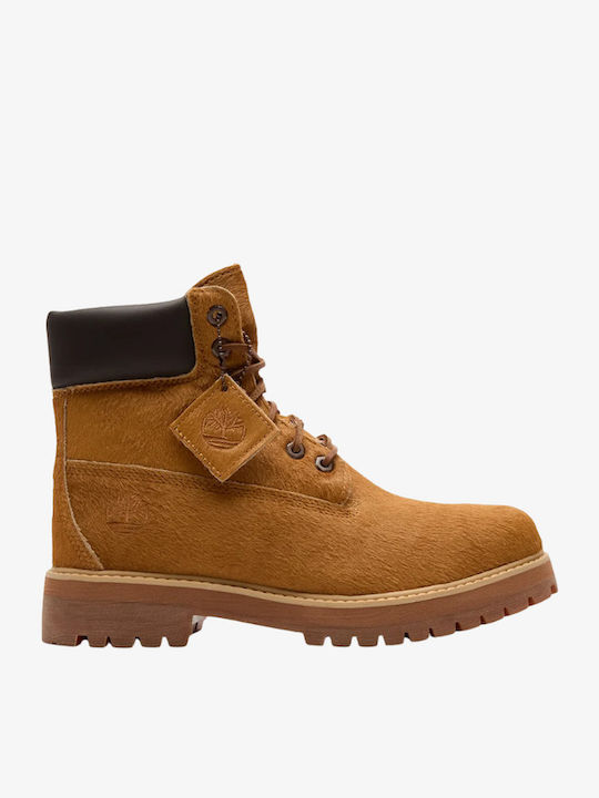 6 Inch Lace Men's Boots Brown