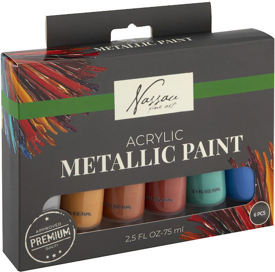Nassau Fine Art Acrylfarben-Set 6-teilig