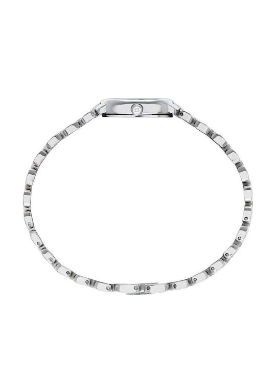 Women's Battery-Powered Watch with Silver Stainless Steel Bracelet