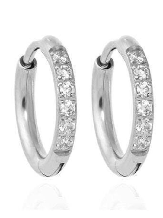 Asimi Ohrring Creole Zirkon Chirurgenstahl 2x10 Mm & 2x12 Mm – 1 Stück Asimi Ohrring Creole Zirkon Chirurgenstahl 2x10 Mm & 2x12 Mm – 1 Stück