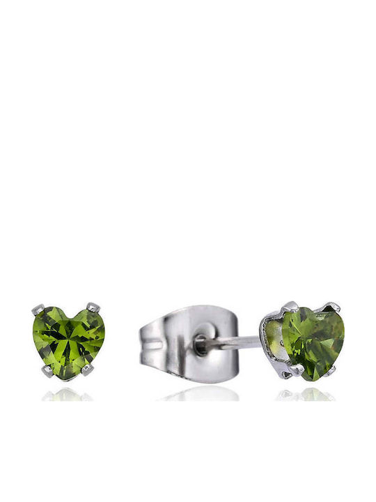 Asimi Steel Earrings Colorful Hearts – 1 Pair