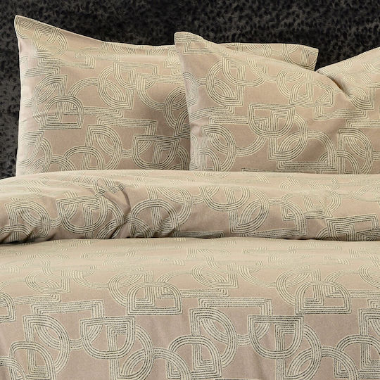 Melinen Single Bed Sheet Set 170x270 cm Greige (3 pcs)