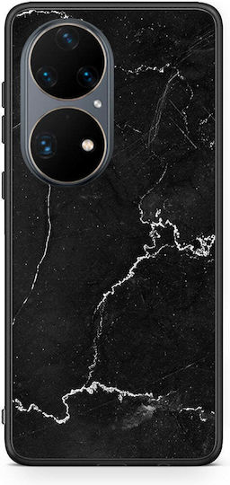 Smartfits Задна корица Пластмаса / Силикон Черен (Huawei P50) A00_SM1-HU-P50PR_MARBLEBLACK_RO1