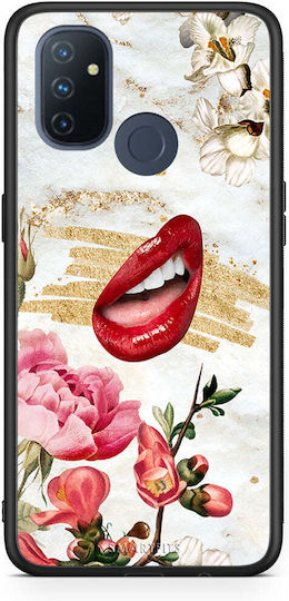 Smartfits Lips Umschlag Rückseite Kunststoff Mehrfarbig (OnePlus Nord N100) A00_SM1-ON-NORDN100_REDLIPS_RO1