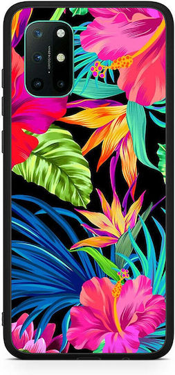 Smartfits Tropical Flowers Umschlag Rückseite Kunststoff Mehrfarbig (OnePlus 8T) A00_SM1-ON-8T_TROPICALFLOWERS_RO1