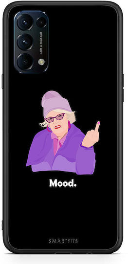 Smartfits Grandma Mood Back Cover Πλαστικό / Σιλικόνης Μαύρο (Oppo Find X3 Lite)