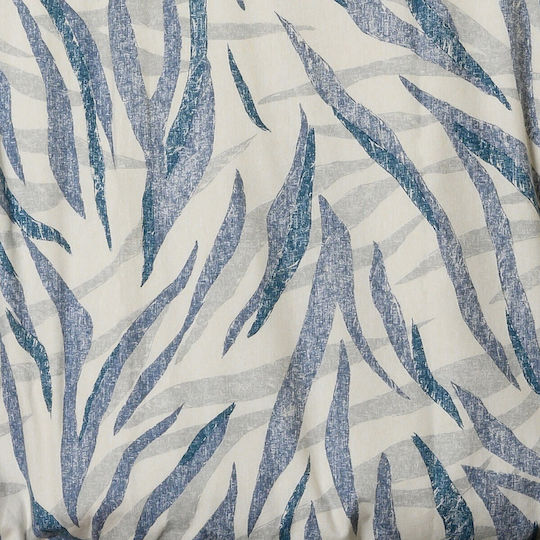 Melinen Crystal Baumwoll-Bettbezug-Set 165x245 cm Einzelbett mit Kissenbezug Crystal Blue