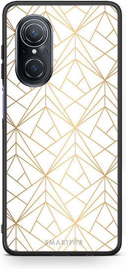 Smartfits Husă Spate Geometrică din Plastic Albă (Huawei Nova 9 / Honor 50 5G)