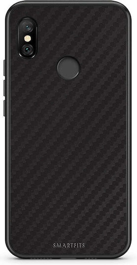 Smartfits Carbon Umschlag Rückseite Kunststoff / Silikon Schwarz (Redmi Note 6 Pro) A00_SM1-XI-RDMNOT6PR_CARBONBLACK_RO1