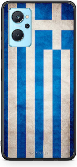 Smartfits Flag Greek Back Cover din Plastic Multicolor (Realme 9 5G / 9 Pro)