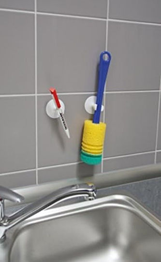 Fackelmann Toothbrush Suction Cups 2 pcs White Fackelmann Toothbrush Suction Cups 2 pcs White