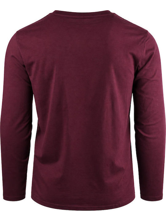 T-shirt Μπορντό
