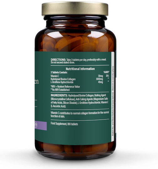 Holland & Barrett Rinderkollagen 3000 mg mit Vitamin C 180 Tabletten ohne Geschmack