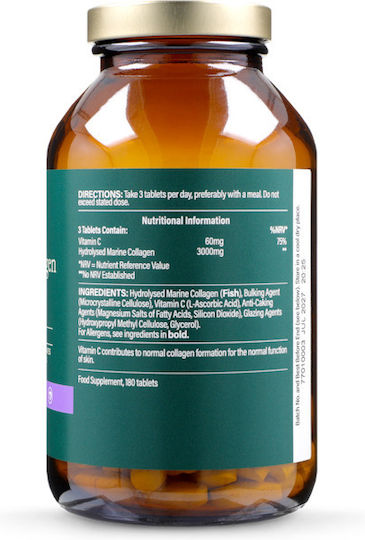 Holland & Barrett Marines Kollagen 3000 mg mit Vitamin C 180 Tabletten