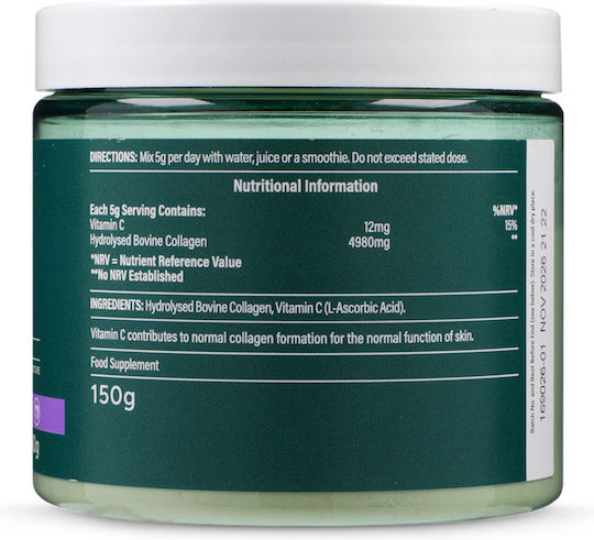Holland & Barrett Bovine Collagen με Βιταμίνη C 150gr Unflavoured