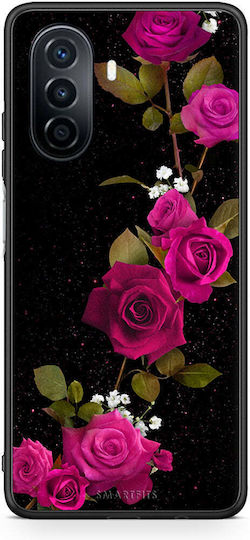 Smartfits Flower Back Cover Σιλικόνης Ροζ (Huawei Nova Y70)