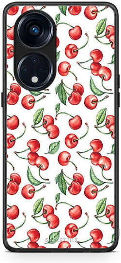 Smartfits Cherry Summer Back Cover Μπορντό (Oppo Reno8T 5G, A1 Pro)
