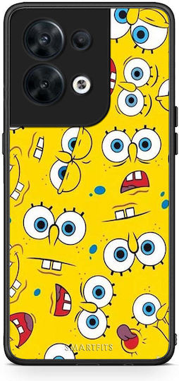 Smartfits Popart Sponge Back Cover Κίτρινο (Oppo Reno8)