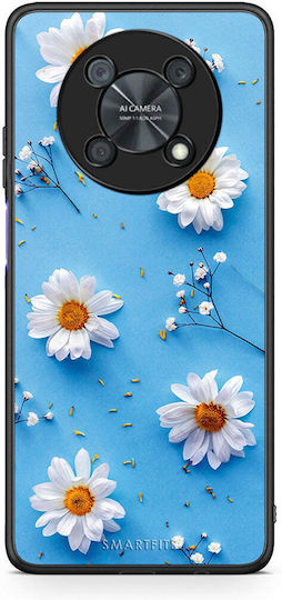 Smartfits Real Daisies Umschlag Rückseite Hellblau (Huawei Nova Y90) 7606901735579_43228907405467
