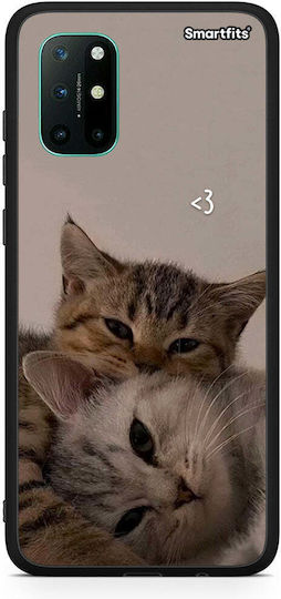 Smartfits Cats In Love Back Cover Bej (OnePlus 8T)