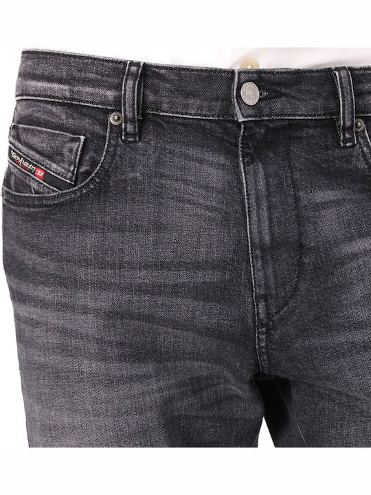 2019 D-Strukt Мъжки дънки със Slim Fit кройка Черни