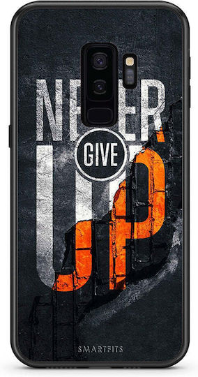 Smartfits Never Give Up Задна корица Черен (Galaxy S9+) A00_SM1-SA-S9PLUS_NEVERGIVEUP_RO