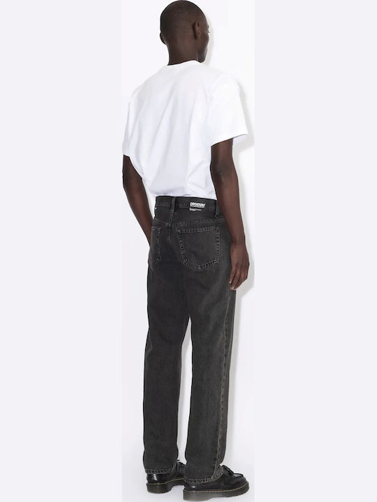 Men's Straight Jeans Aged Black