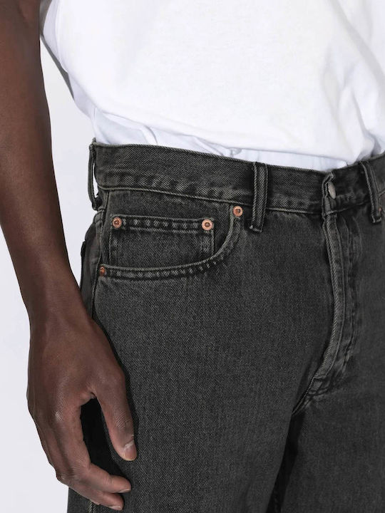 Men's Straight Jeans Aged Black