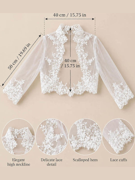 Damen-Bolero Weiß
