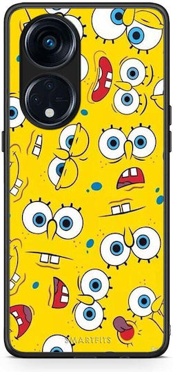 Smartfits Popart Sponge Back Cover Κίτρινο (Oppo Reno8T 5G, A1 Pro)