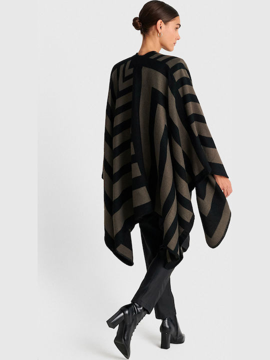 Women's Black Poncho